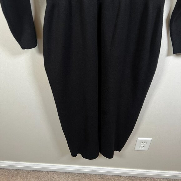 Modern Citizen Brea Off the Shoulder Midi Sweater Dress Size Medium Black Career - Picture 9 of 12